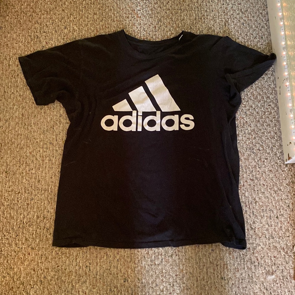 adidas black tee
